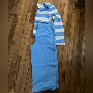 NWT Tommy Hilfiger Blue Striped Pajama Set
